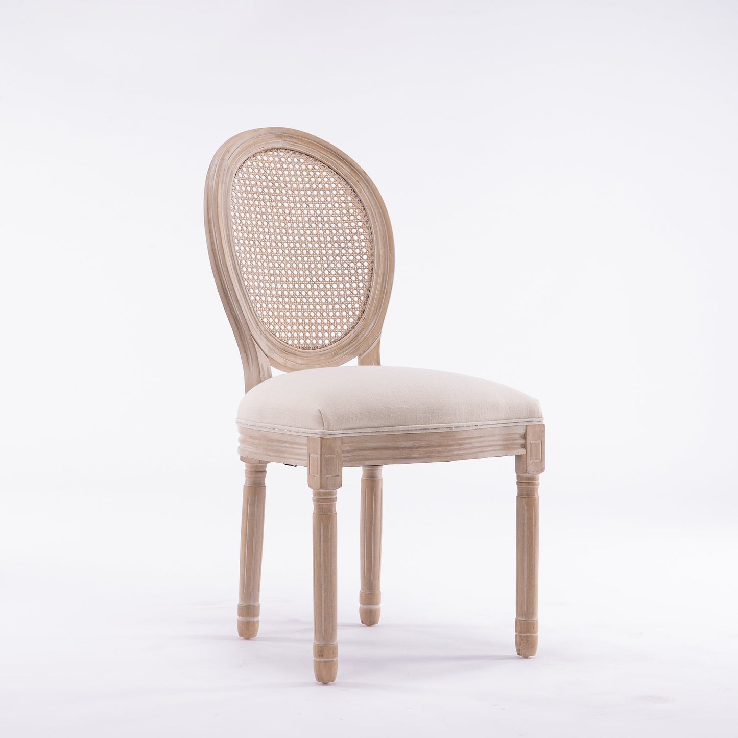 Marie II Oval Rattan Back Dining Chair Set of 2 - Divine Heart L.A.