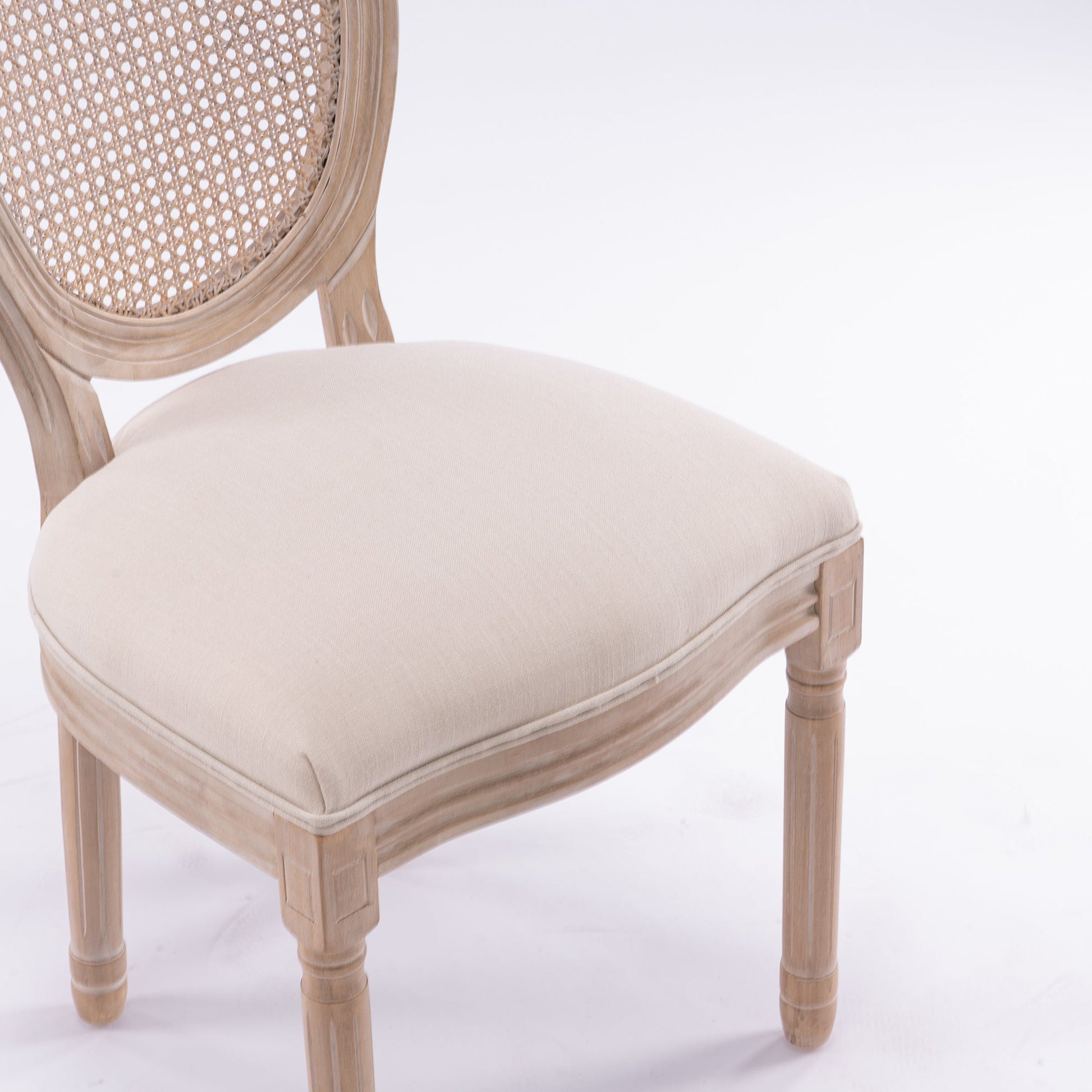 Marie II Oval Rattan Back Dining Chair Set of 2 - Divine Heart L.A.