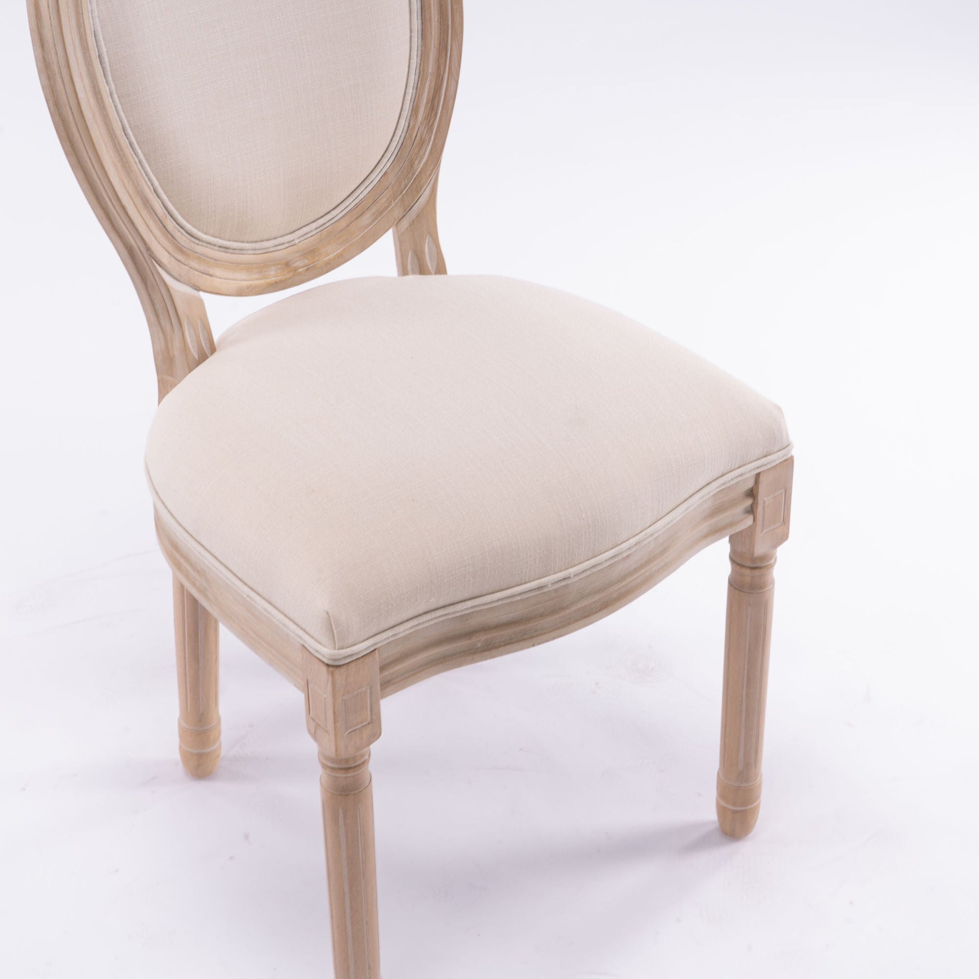 Marie Upholstered Oval Back Dining Chair Set of 2 - Divine Heart L.A.