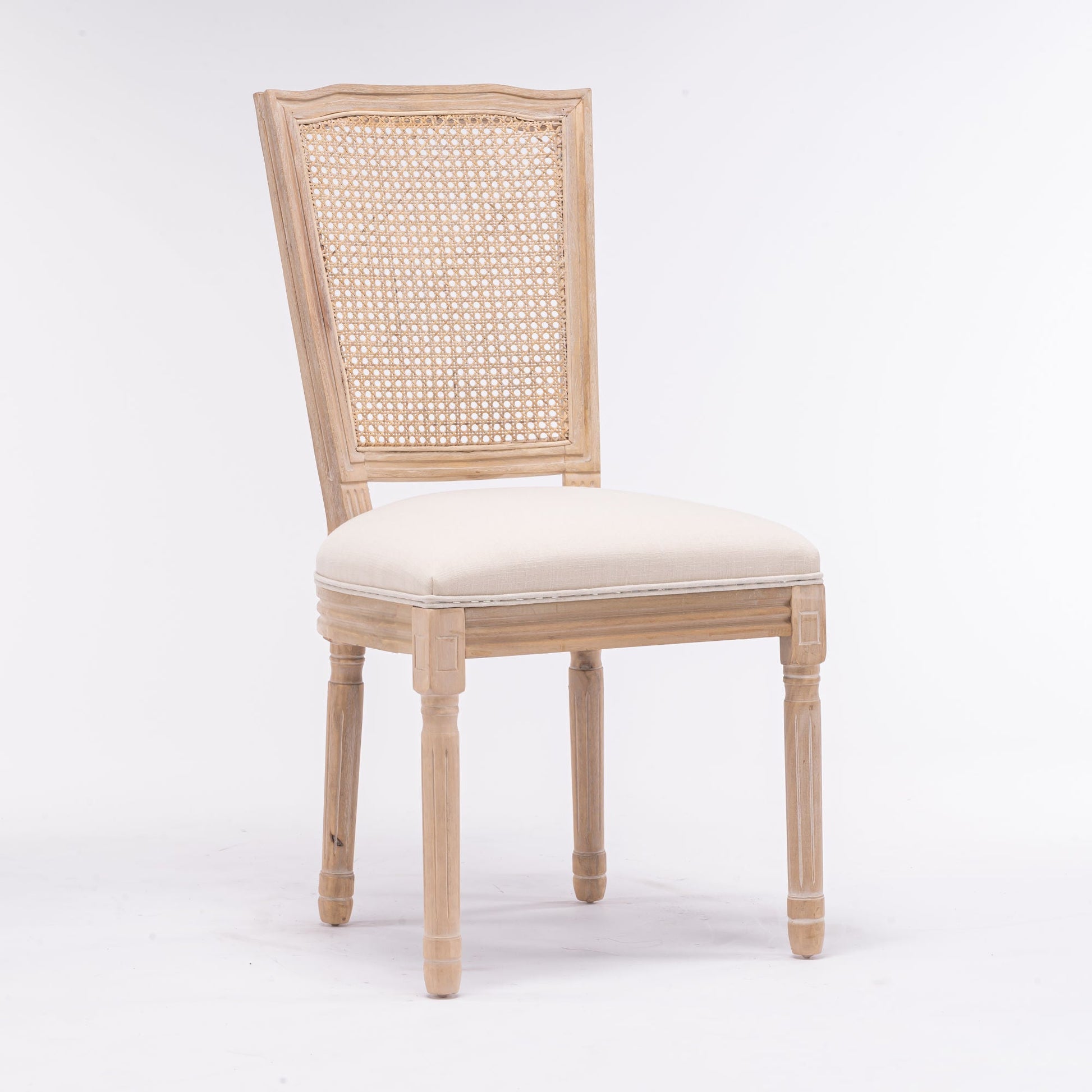 Marseille II Rattan Back Dining Chair Set of 2 - Divine Heart L.A.