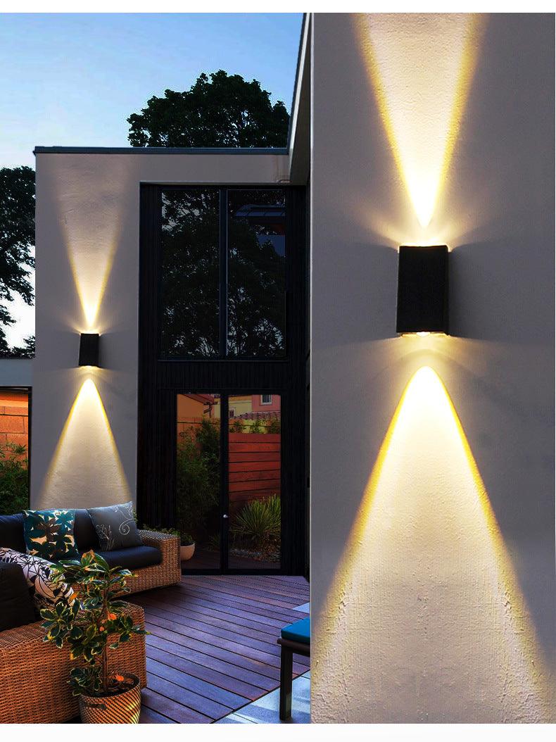 Mason Exterior Double Head Solar Wall Light - Divine Heart L.A.