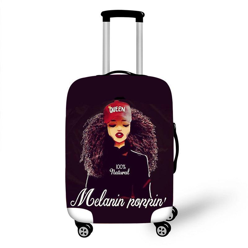 Melanin Magic Luggage Cover Collection fits 18-30 Inch - Divine Heart L.A.