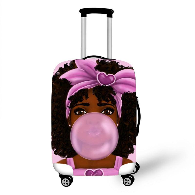 Melanin Magic Luggage Cover Collection fits 18-30 Inch - Divine Heart L.A.