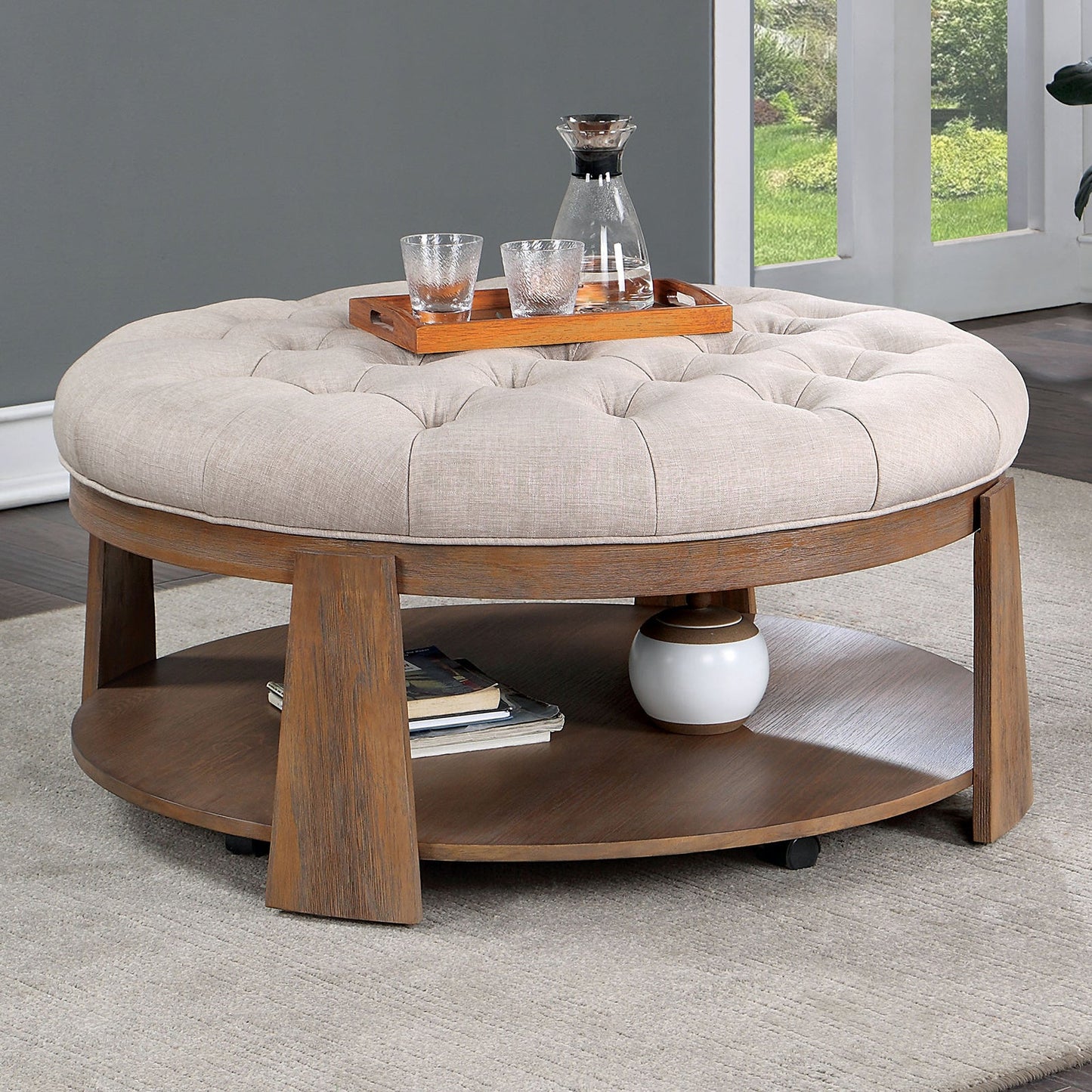 Merida Luxury Tufted Coffee Table - Divine Heart L.A.