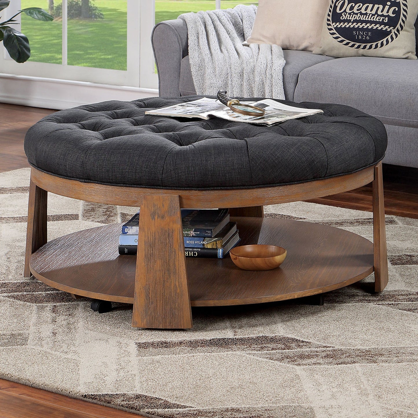 Merida Luxury Tufted Coffee Table - Divine Heart L.A.