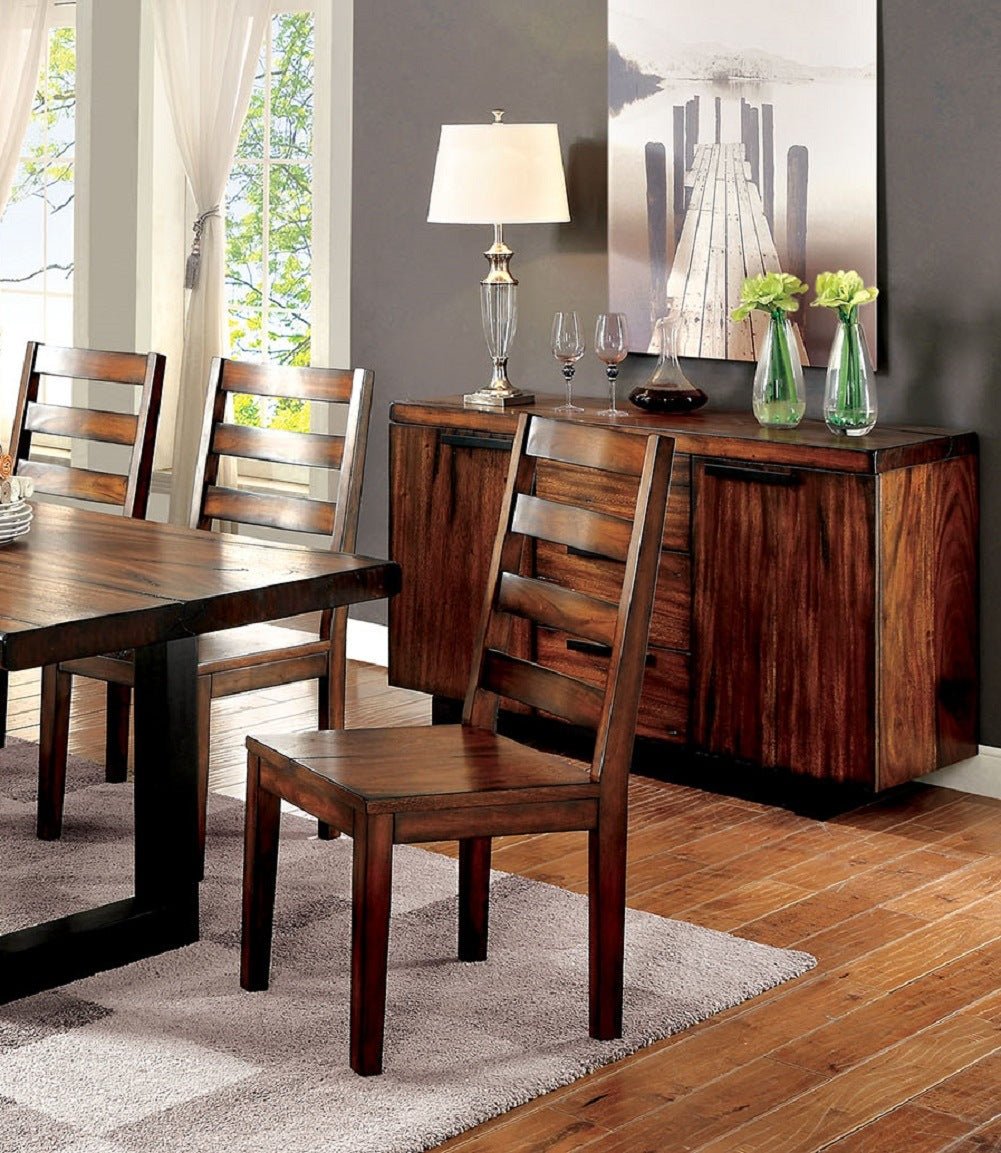 Merrill & Co. Dining Chair Set with Tobacco Oak Finish - Divine Heart L.A.