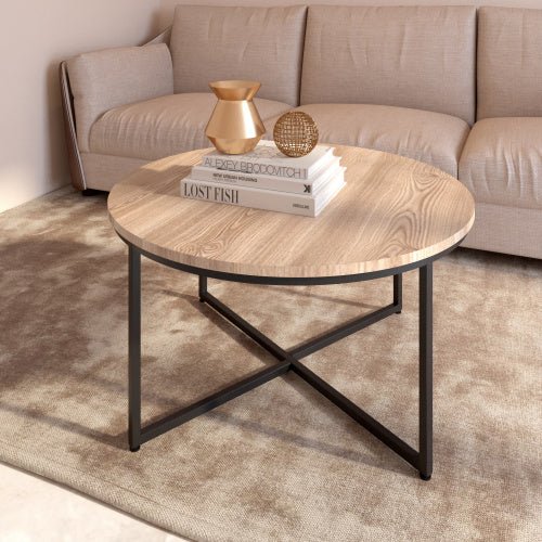 Modern Round Metal Coffee Table - Divine Heart L.A.