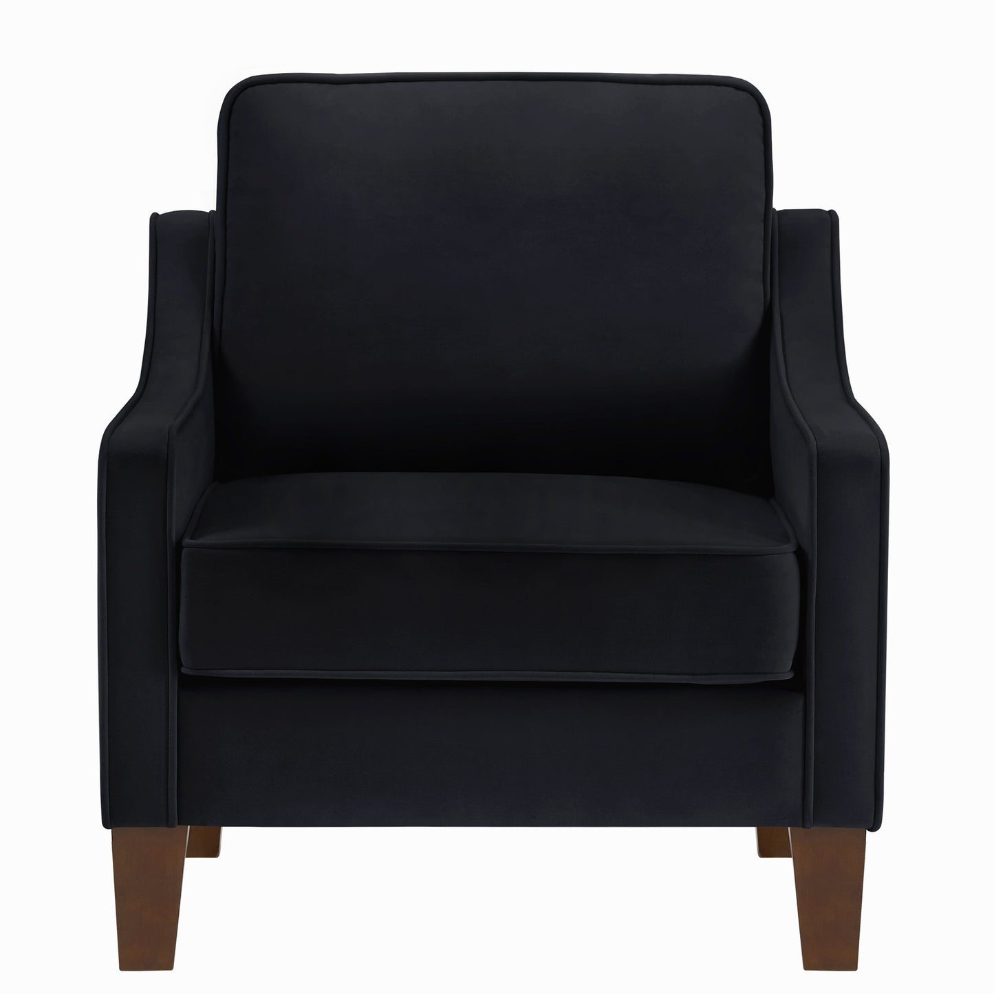 Modern Upholstered Armchair with Wooden Legs - Divine Heart L.A.