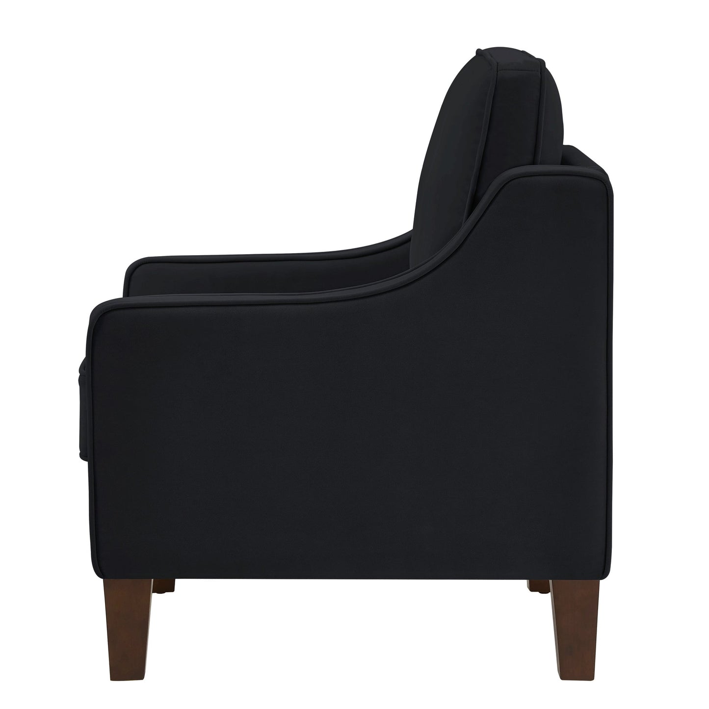 Modern Upholstered Armchair with Wooden Legs - Divine Heart L.A.