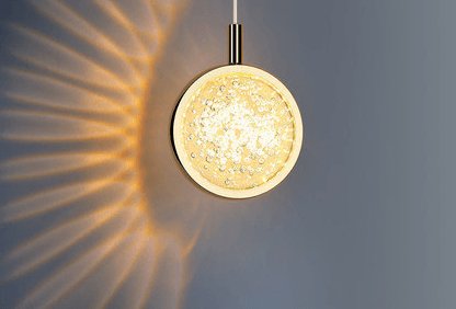 Natural Elements Crystal Pendant LED Light Collection - Divine Heart L.A.