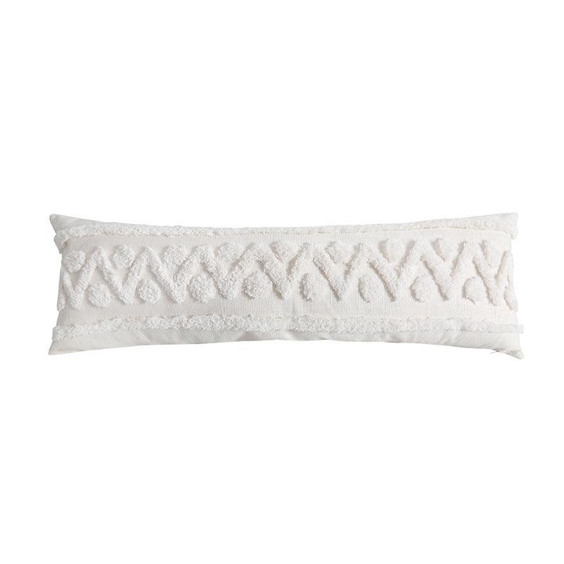 Nordic Blue Geometric Tufted Pillow Cover Collection - Divine Heart L.A.