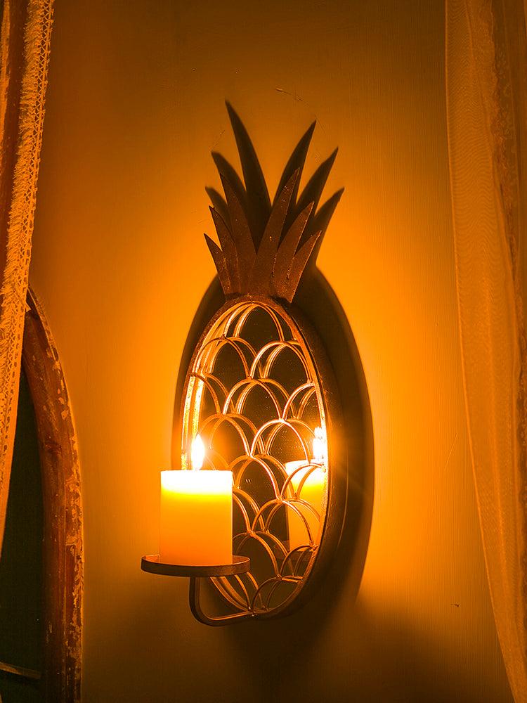 Oahu Pineapple Wrought Iron Candle Holder - Divine Heart L.A.