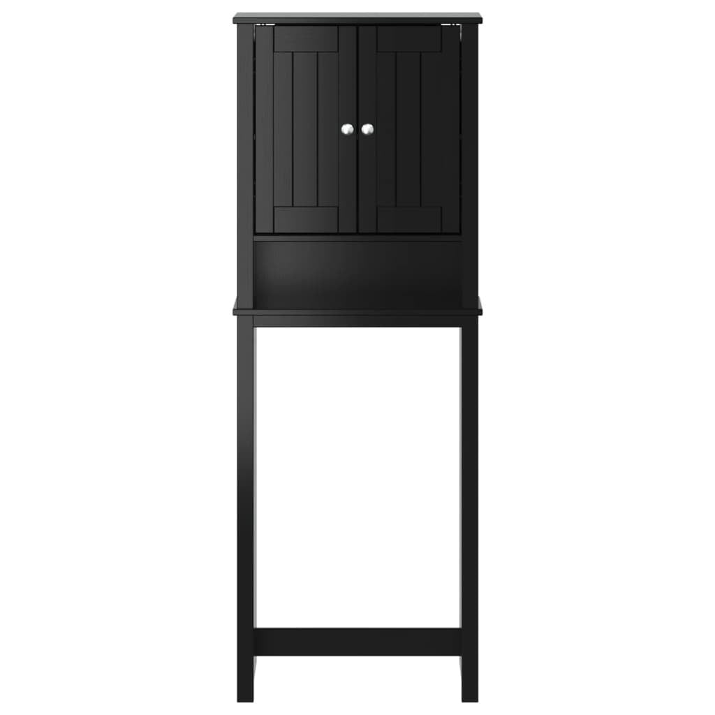 Over - the - Toilet Storage BERG Black 23.6"x10.6"x64.8" Solid Wood - Divine Heart L.A.