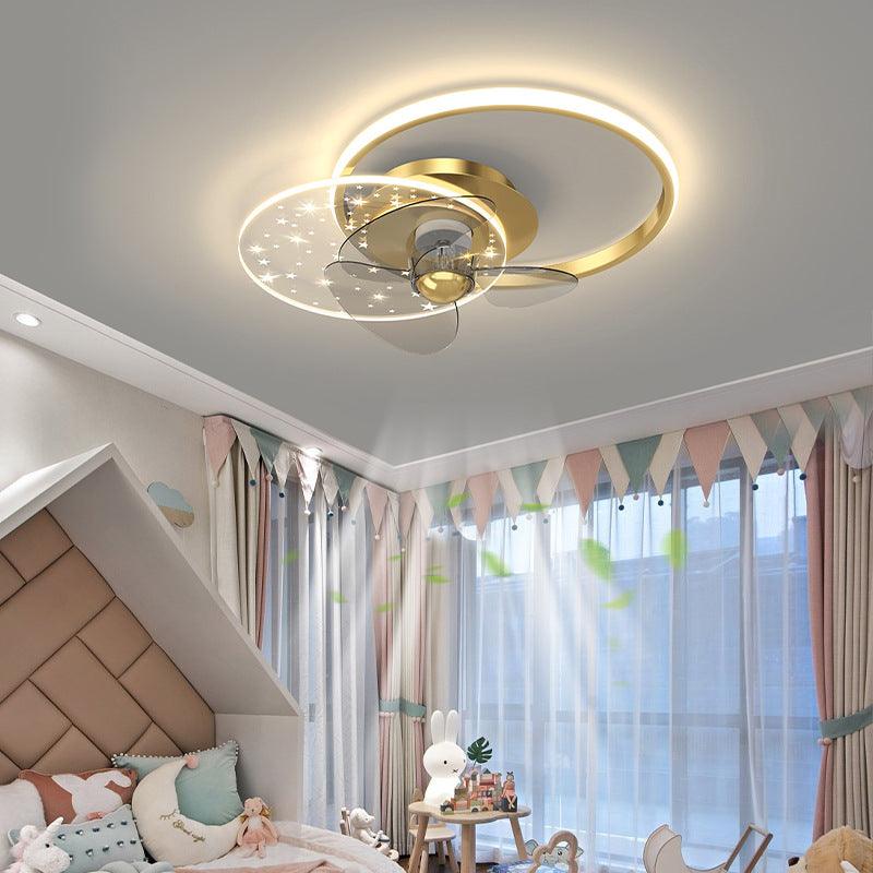 Overhead Fan Light In Children's Bedroom - Divine Heart L.A.