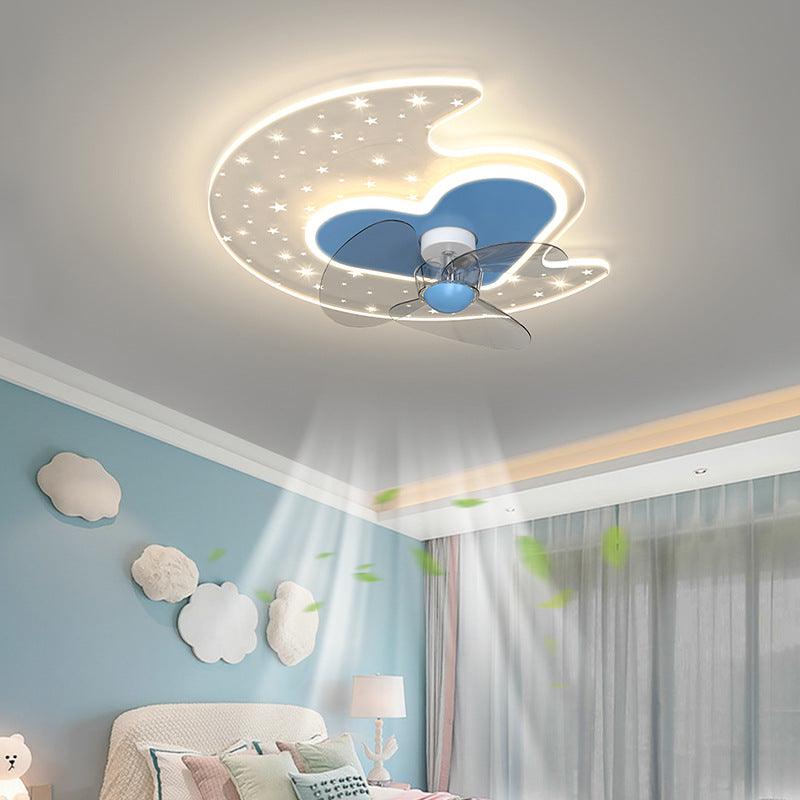 Overhead Fan Light In Children's Bedroom - Divine Heart L.A.