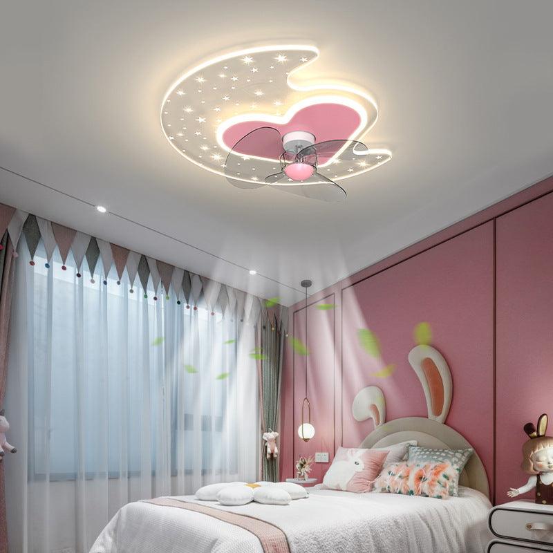 Overhead Fan Light In Children's Bedroom - Divine Heart L.A.