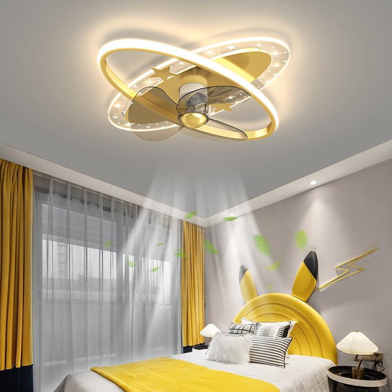 Overhead Fan Light In Children's Bedroom - Divine Heart L.A.