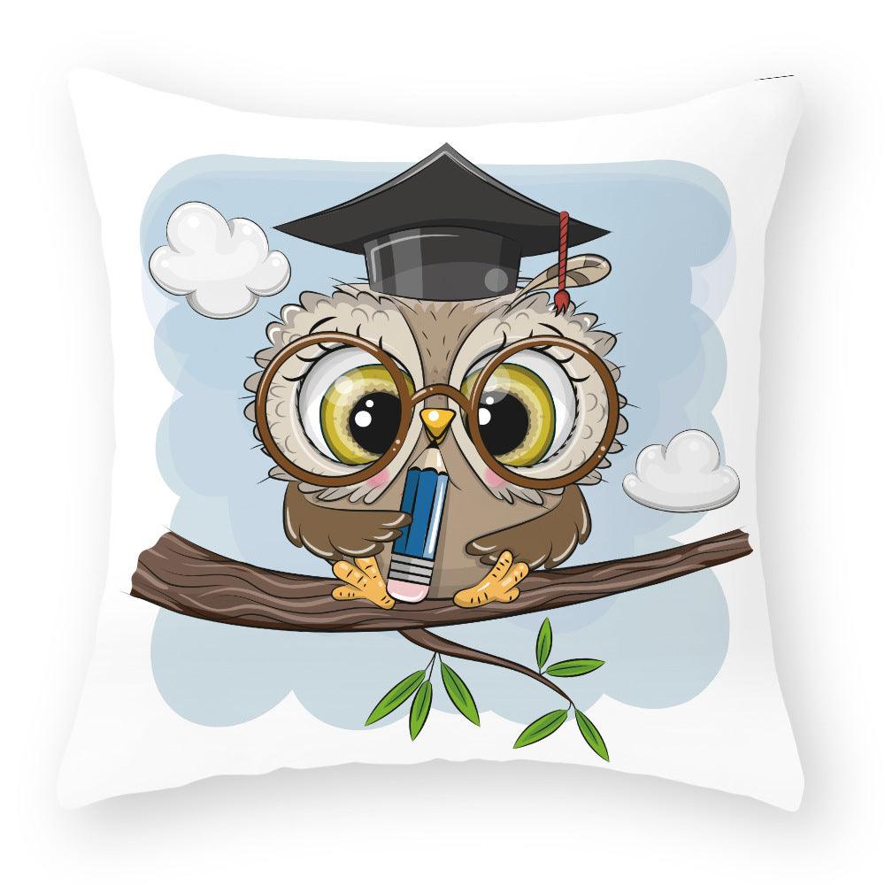 Owl Cutie Throw Pillow Cover - Divine Heart L.A.