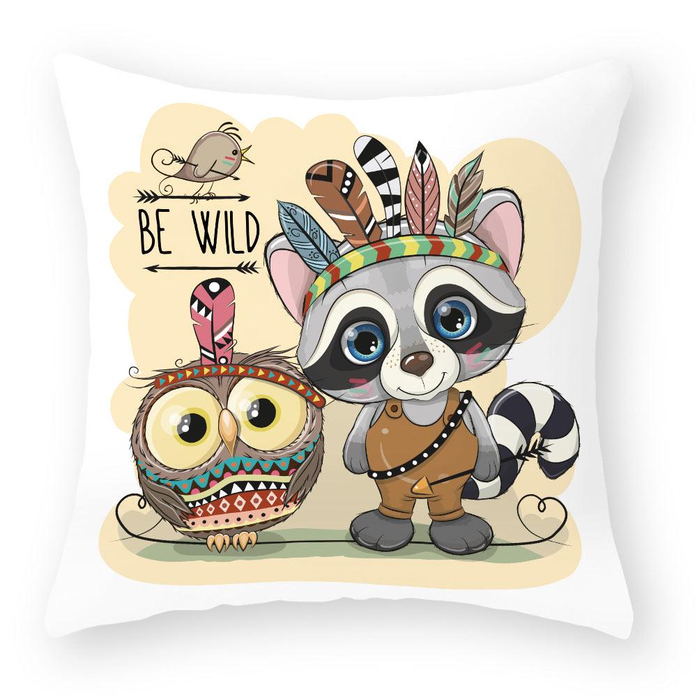 Owl Cutie Throw Pillow Cover - Divine Heart L.A.