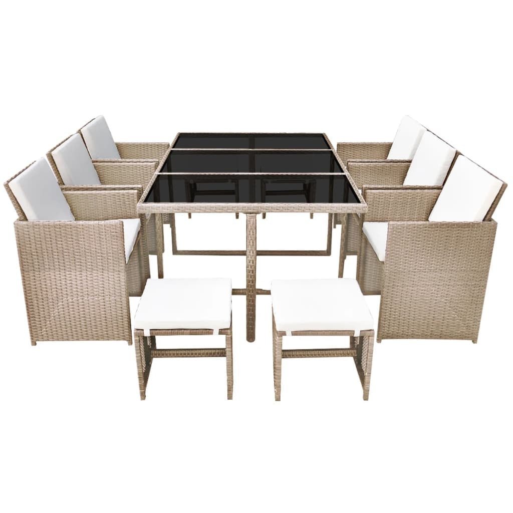 Paradise Cove 11 Pc. Outdoor Dining Set - Divine Heart L.A.