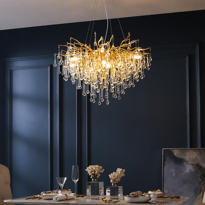 Parchway & Co. Water Drop Crystal Chandelier - Divine Heart L.A.