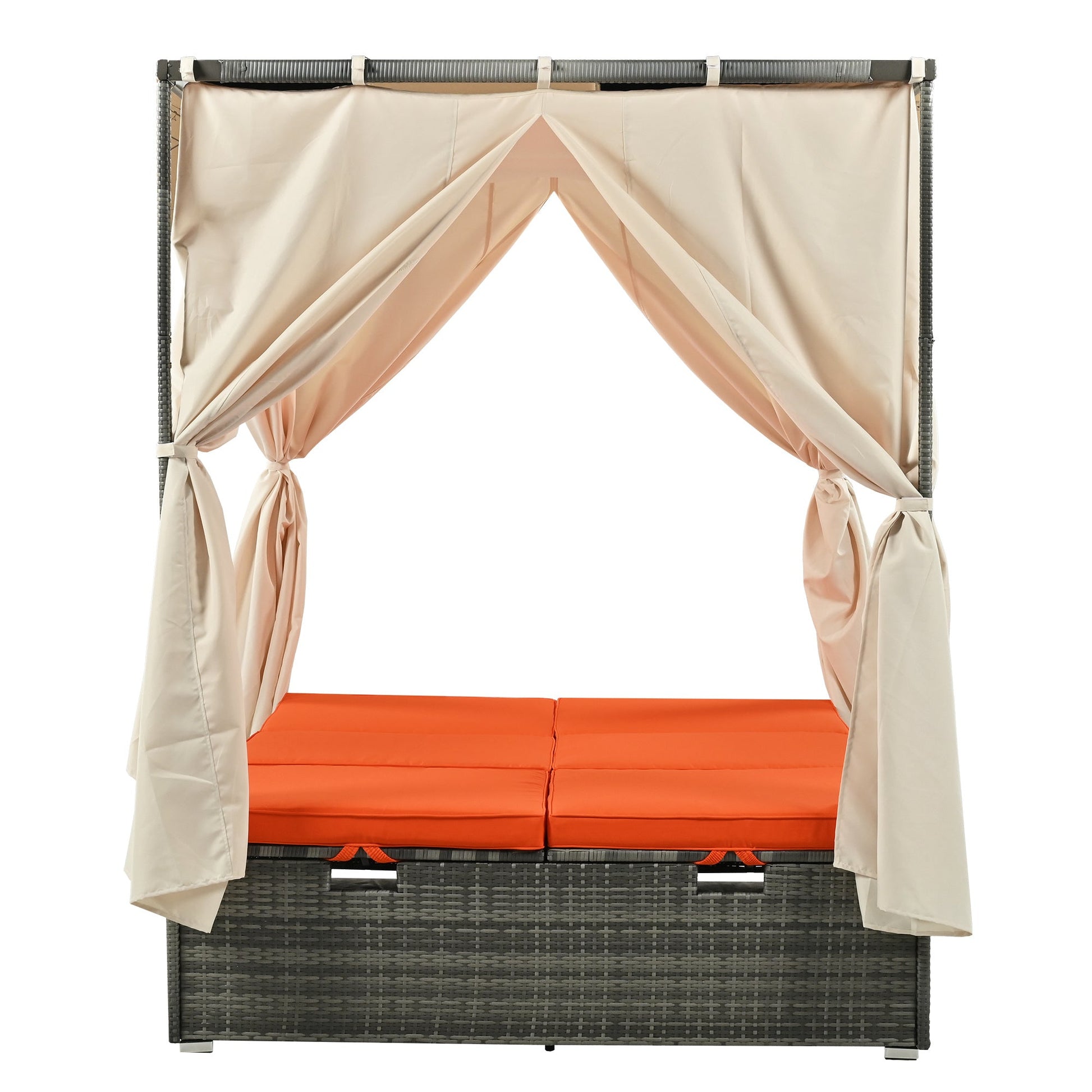 Pomona Adjustable Sun Bed With Curtain - Divine Heart L.A.