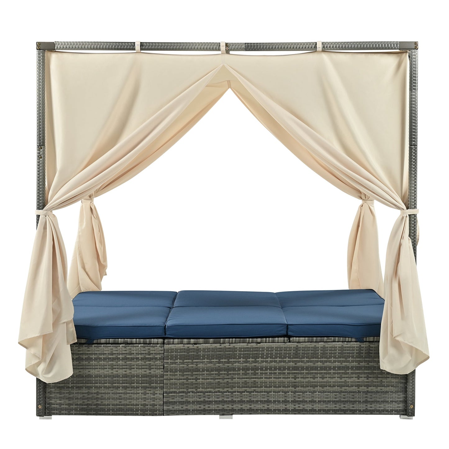 Pomona Adjustable Sun Bed With Curtain - Divine Heart L.A.