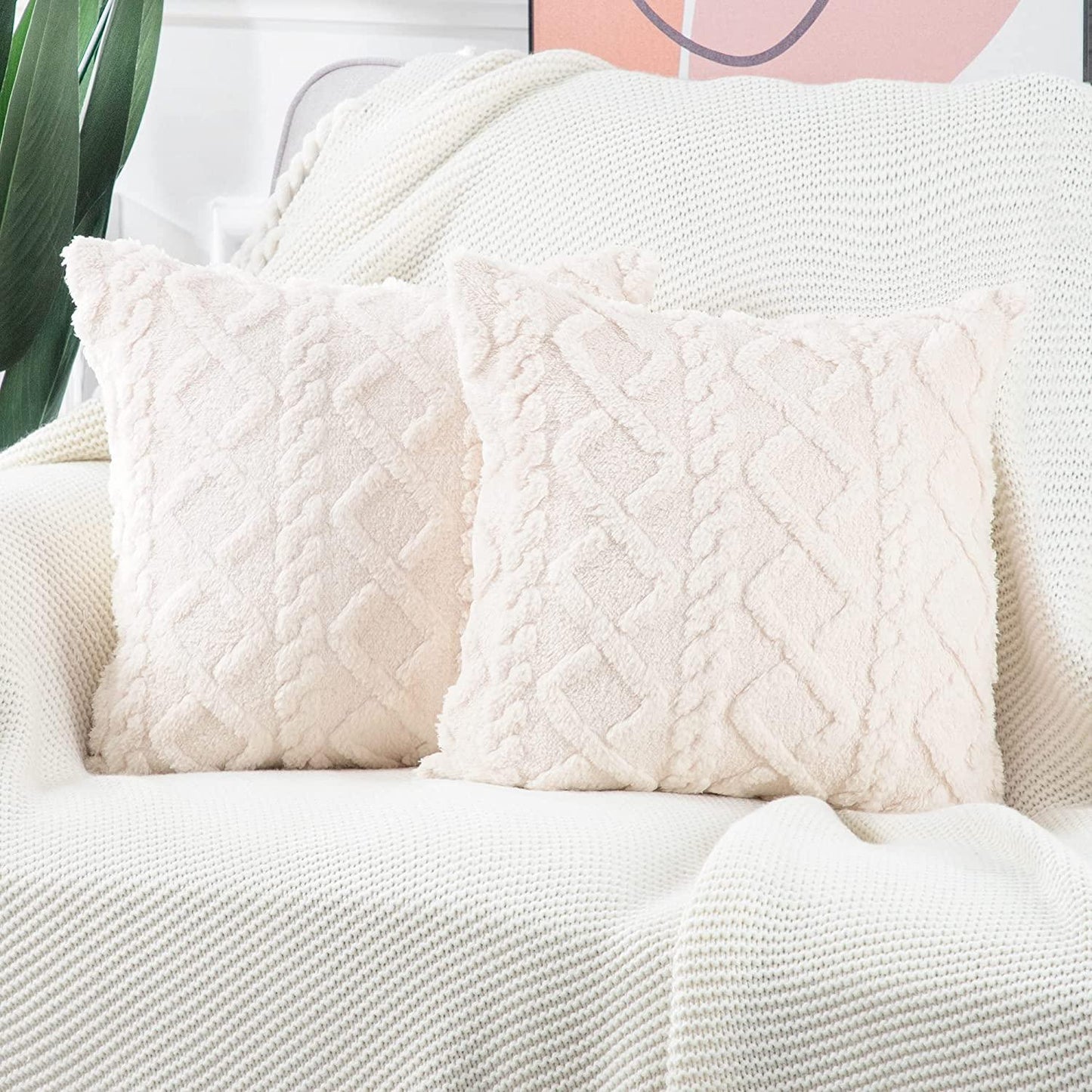 Pretty Pearline Plush Throw Pillow - Divine Heart L.A.