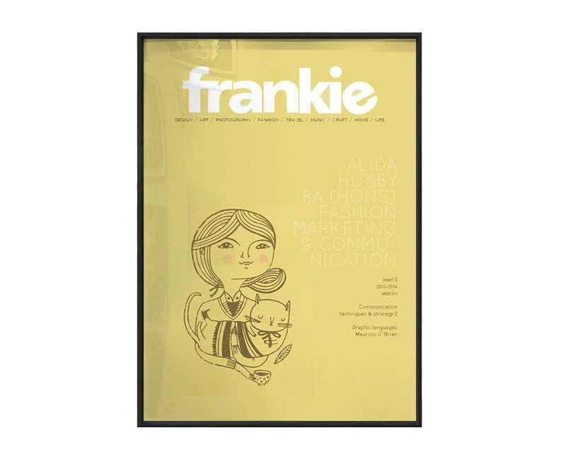 Retro Frankie Framed Canvas Collection - Divine Heart L.A.