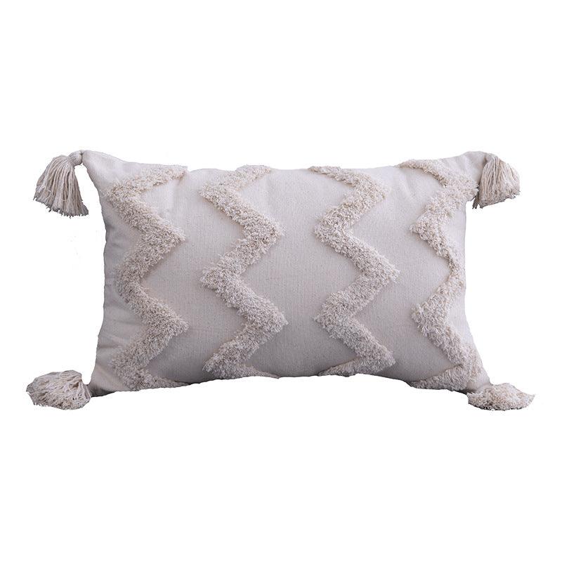 Scandi South Milk of the Poppy Tufted Pillow Cover - Divine Heart L.A.