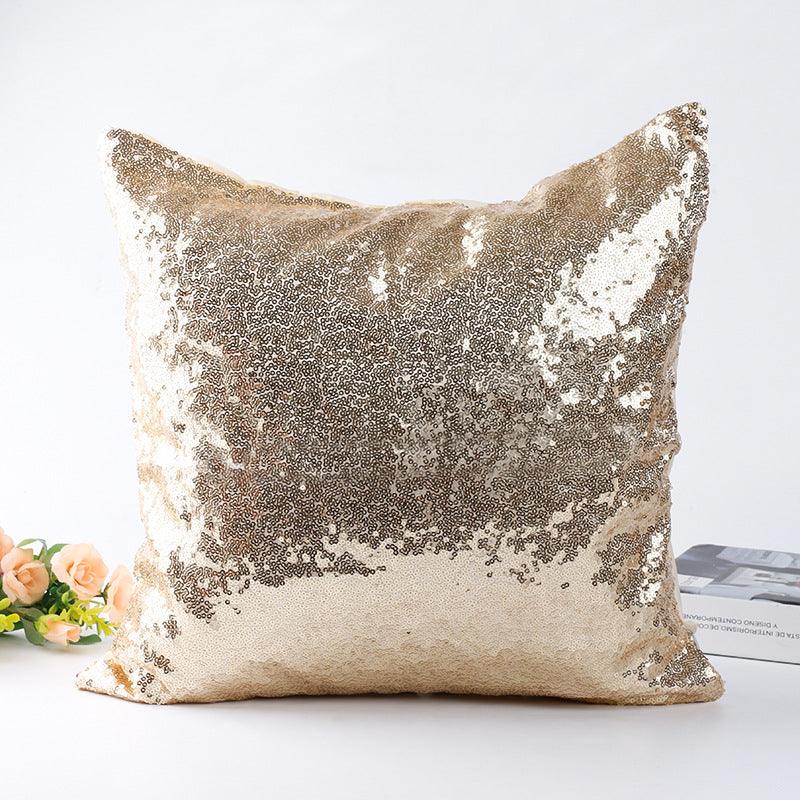 Shiny Luxe Metallic Sequin Pillow Cover Collection - Divine Heart L.A.