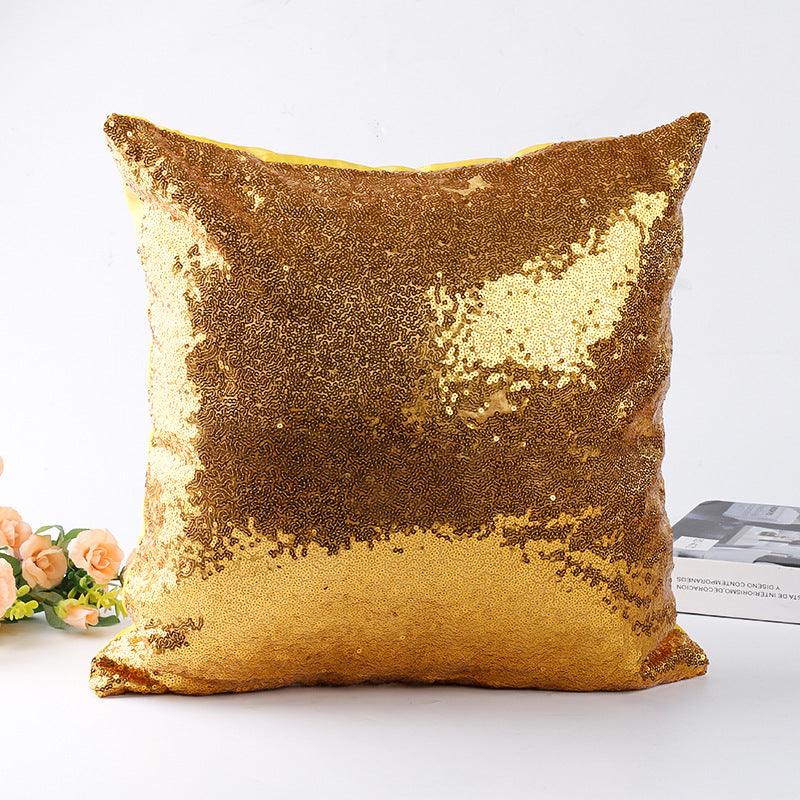 Shiny Luxe Metallic Sequin Pillow Cover Collection - Divine Heart L.A.