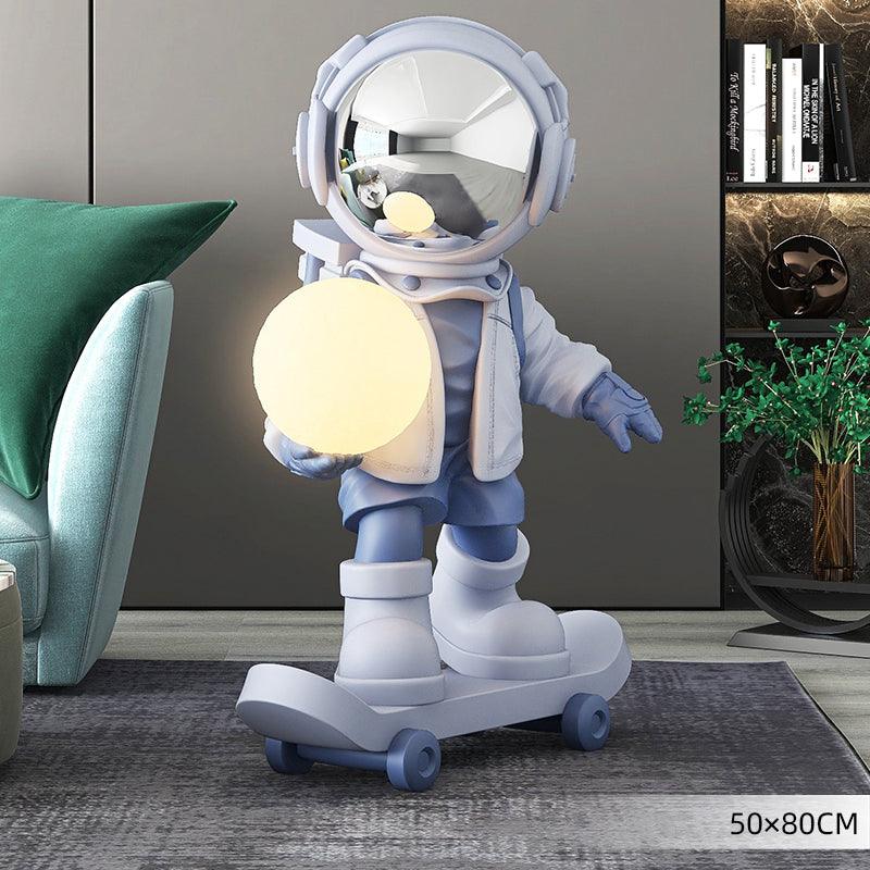 Skateboarding Lil Astronaut Floor Statue - Divine Heart L.A.