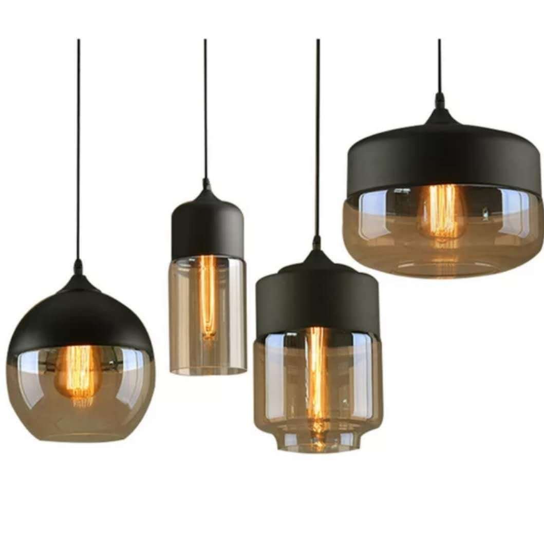 Smoked Glass .Pendant Lighting - Divine Heart L.A.