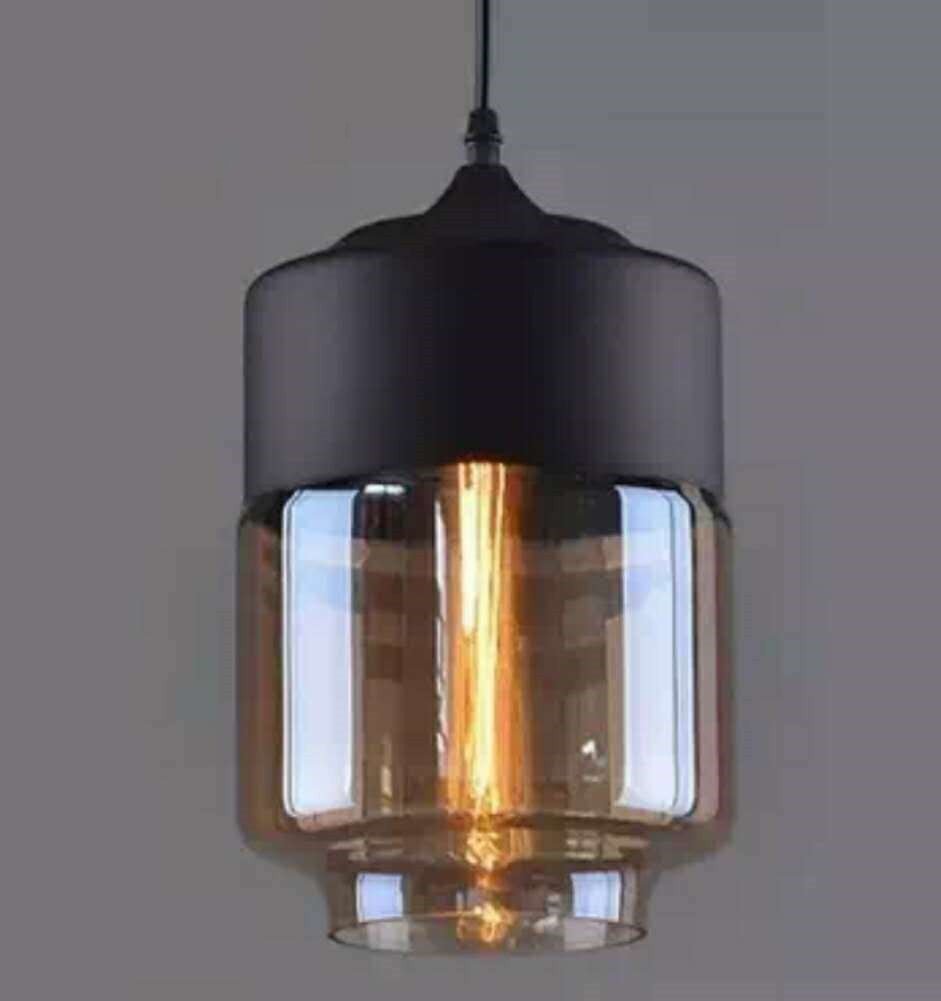 Smoked Glass .Pendant Lighting - Divine Heart L.A.