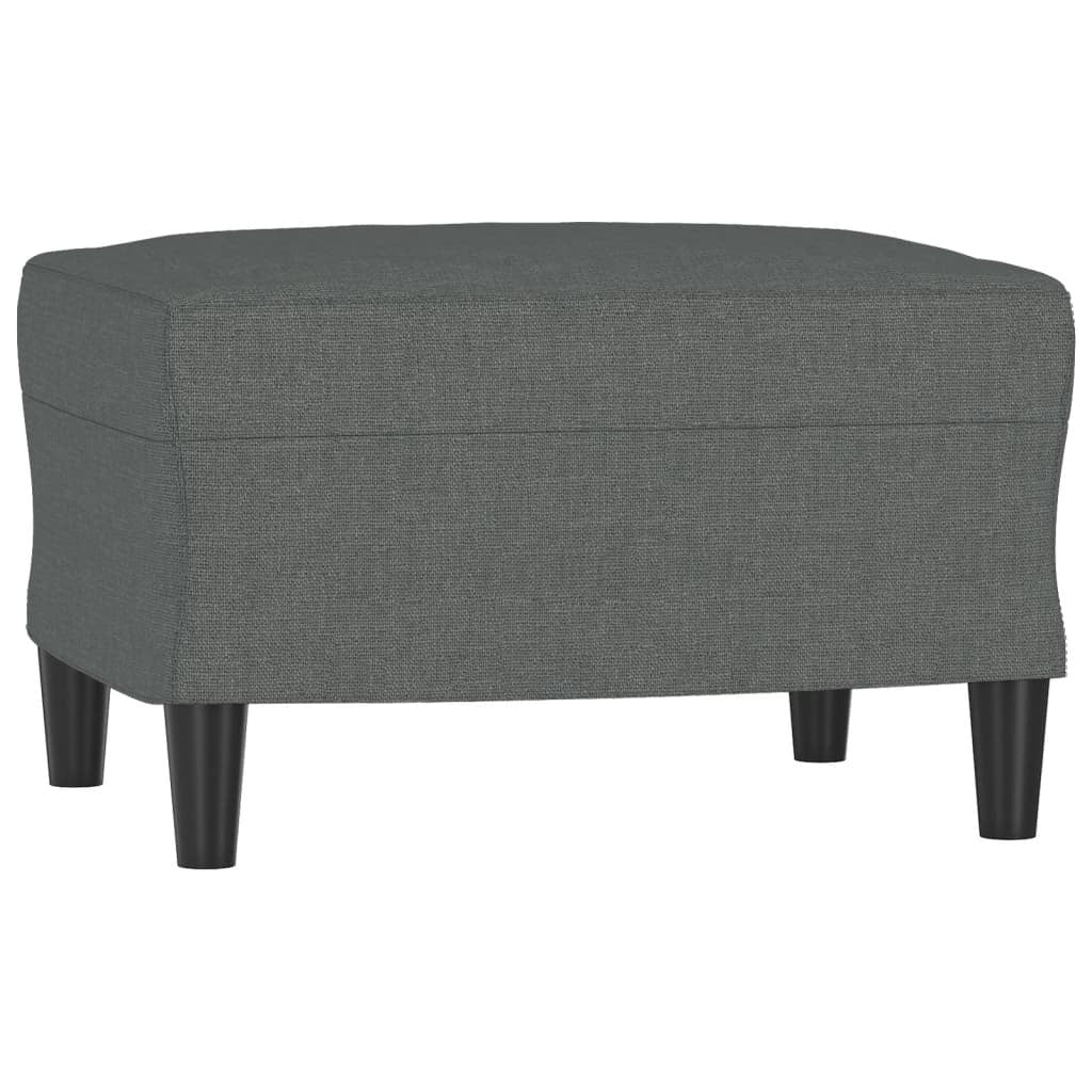 Sofa Chair with Footstool Dark Gray 23.6" Fabric - Divine Heart L.A.