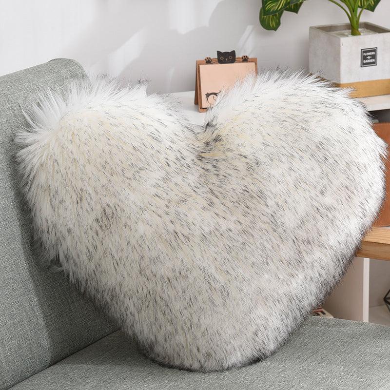 Soft Love Fluffy Heart Shaped Throw Pillow Collection - Divine Heart L.A.