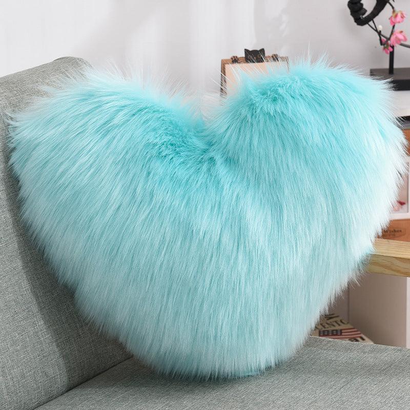 Soft Love Fluffy Heart Shaped Throw Pillow Collection - Divine Heart L.A.