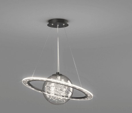 Starry Ring Of Saturn Suspended Luxury LED Chandelier - Divine Heart L.A.