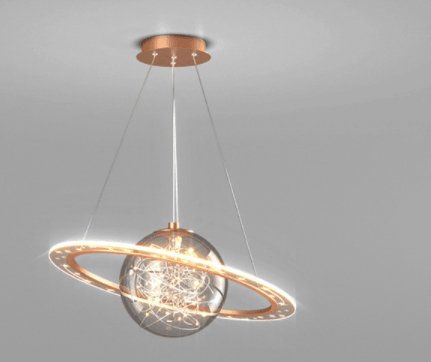 Starry Ring Of Saturn Suspended Luxury LED Chandelier - Divine Heart L.A.