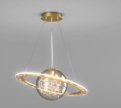 Starry Ring Of Saturn Suspended Luxury LED Chandelier - Divine Heart L.A.