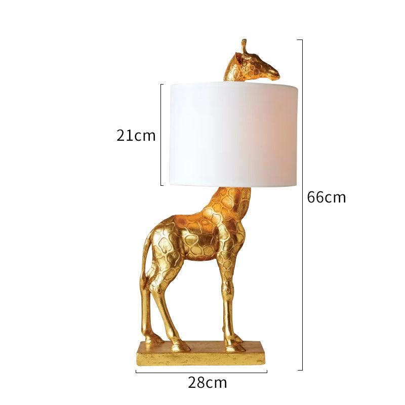 Stately Giraffe Table Lamp in Gold or White - Divine Heart L.A.