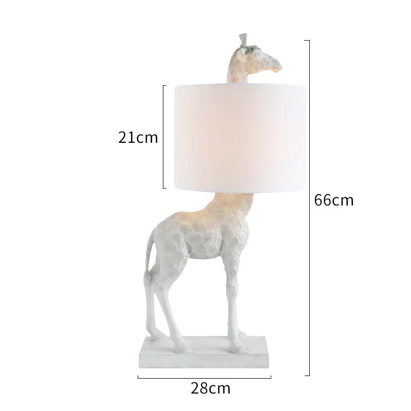 Stately Giraffe Table Lamp in Gold or White - Divine Heart L.A.