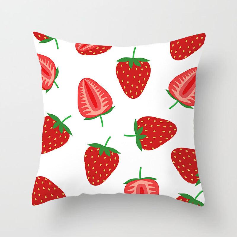 Summer Fruit Throw Pillow Cover - Divine Heart L.A.