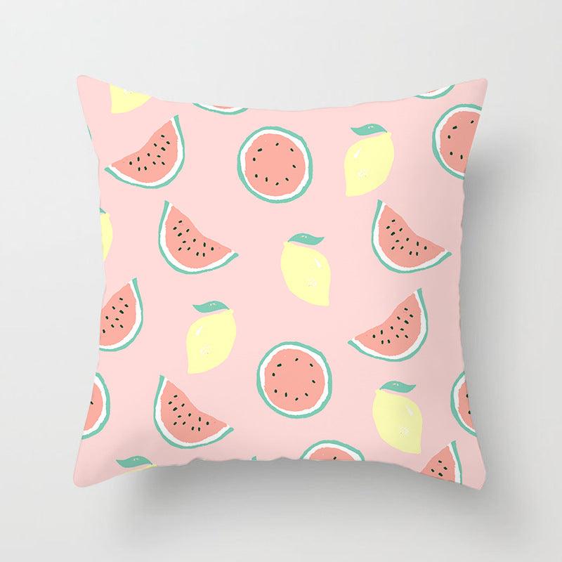 Summer Fruit Throw Pillow Cover - Divine Heart L.A.