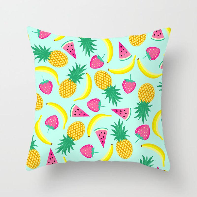 Summer Fruit Throw Pillow Cover - Divine Heart L.A.