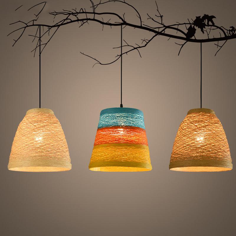 Sunset Unlimited Woven Rattan Pendant Lighting - Divine Heart L.A.