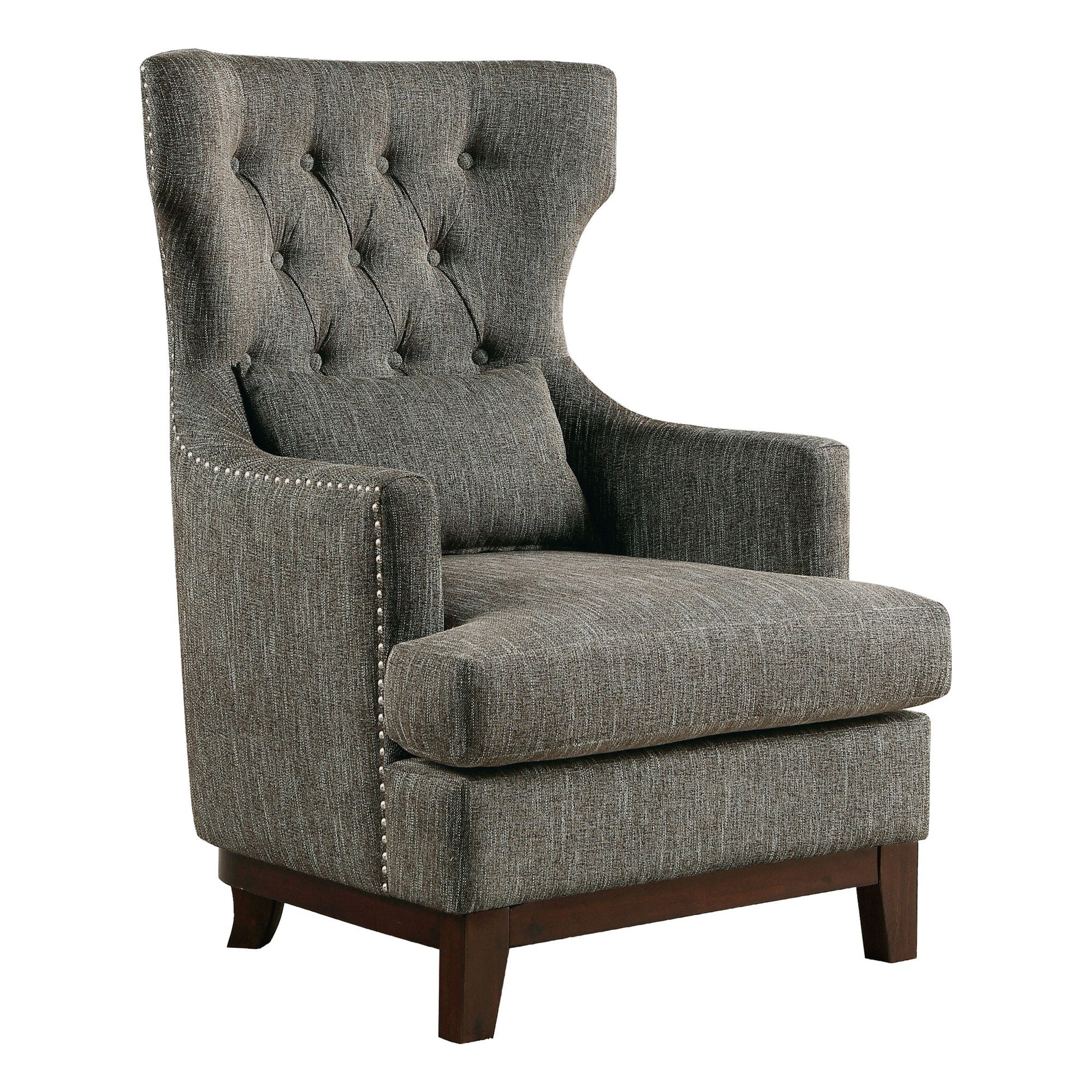 Thomas Upholstered Captains Chair with Pillow - Divine Heart L.A.