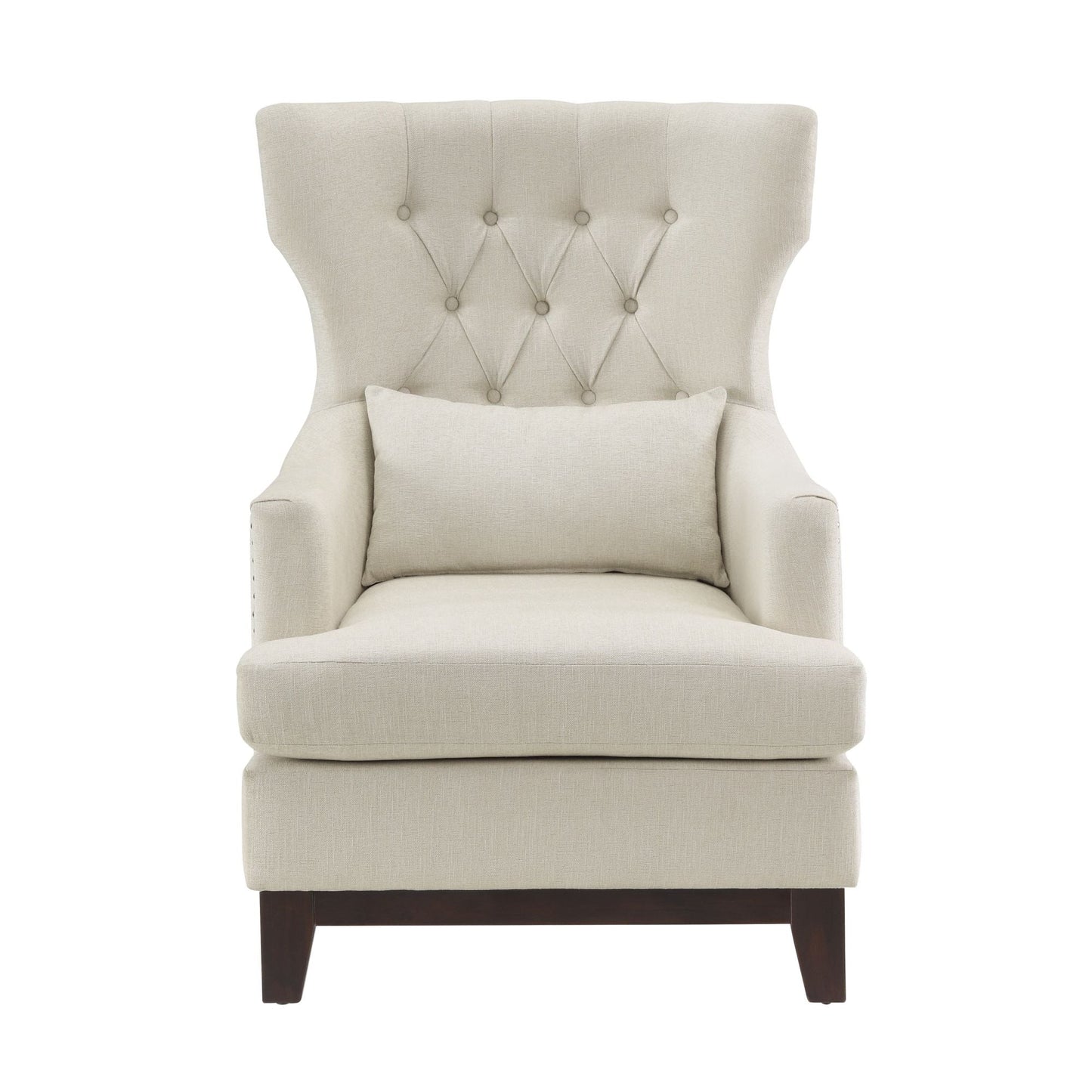 Thomas Upholstered Captains Chair with Pillow - Divine Heart L.A.