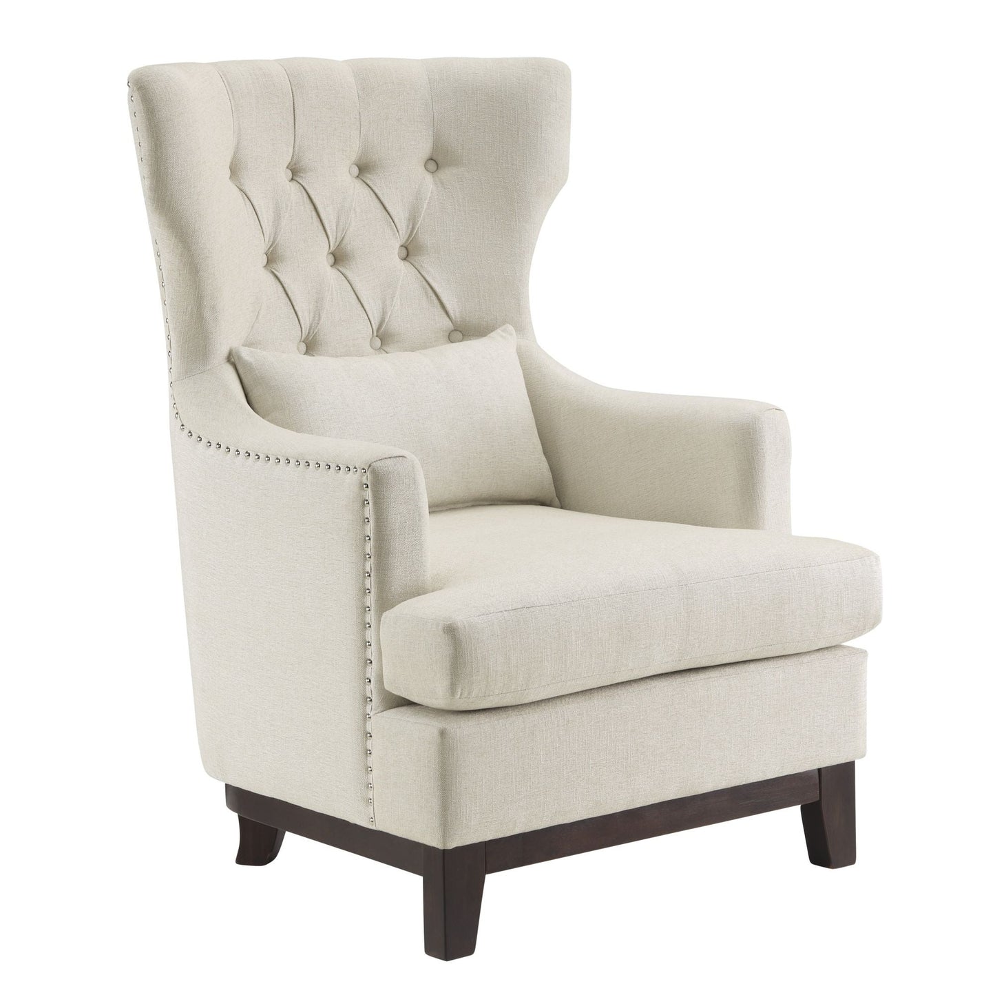 Thomas Upholstered Captains Chair with Pillow - Divine Heart L.A.